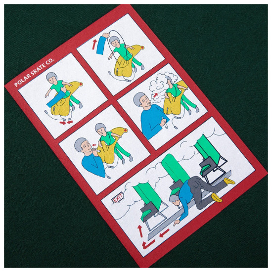 Polar Skate Co. Ανδρική κοντομάνικη μπλούζα Safety on Board Tee